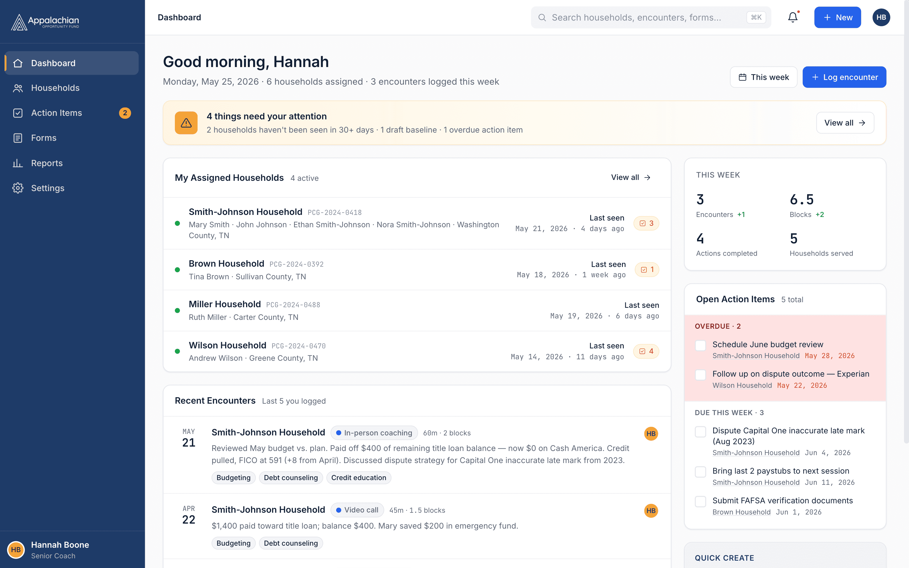 Coaching Management Platform, built by a graduate
